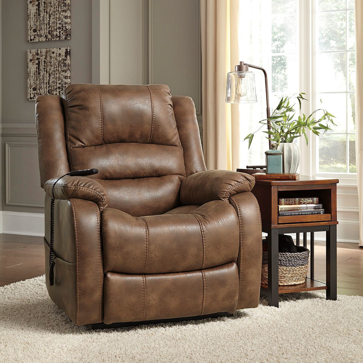 Picture of Anthony Power Lift Recliner in Saddle