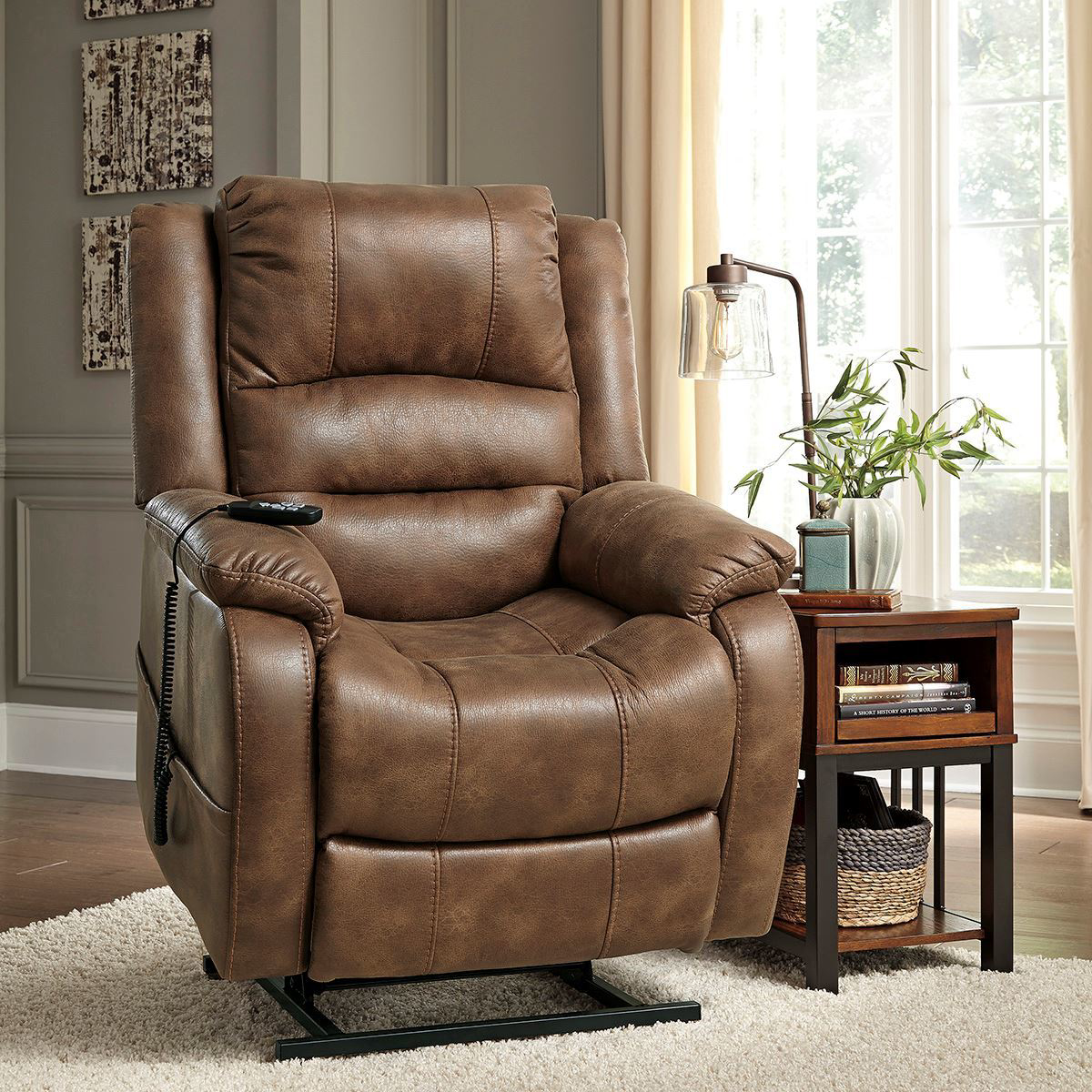 Picture of Anthony Power Lift Recliner in Saddle