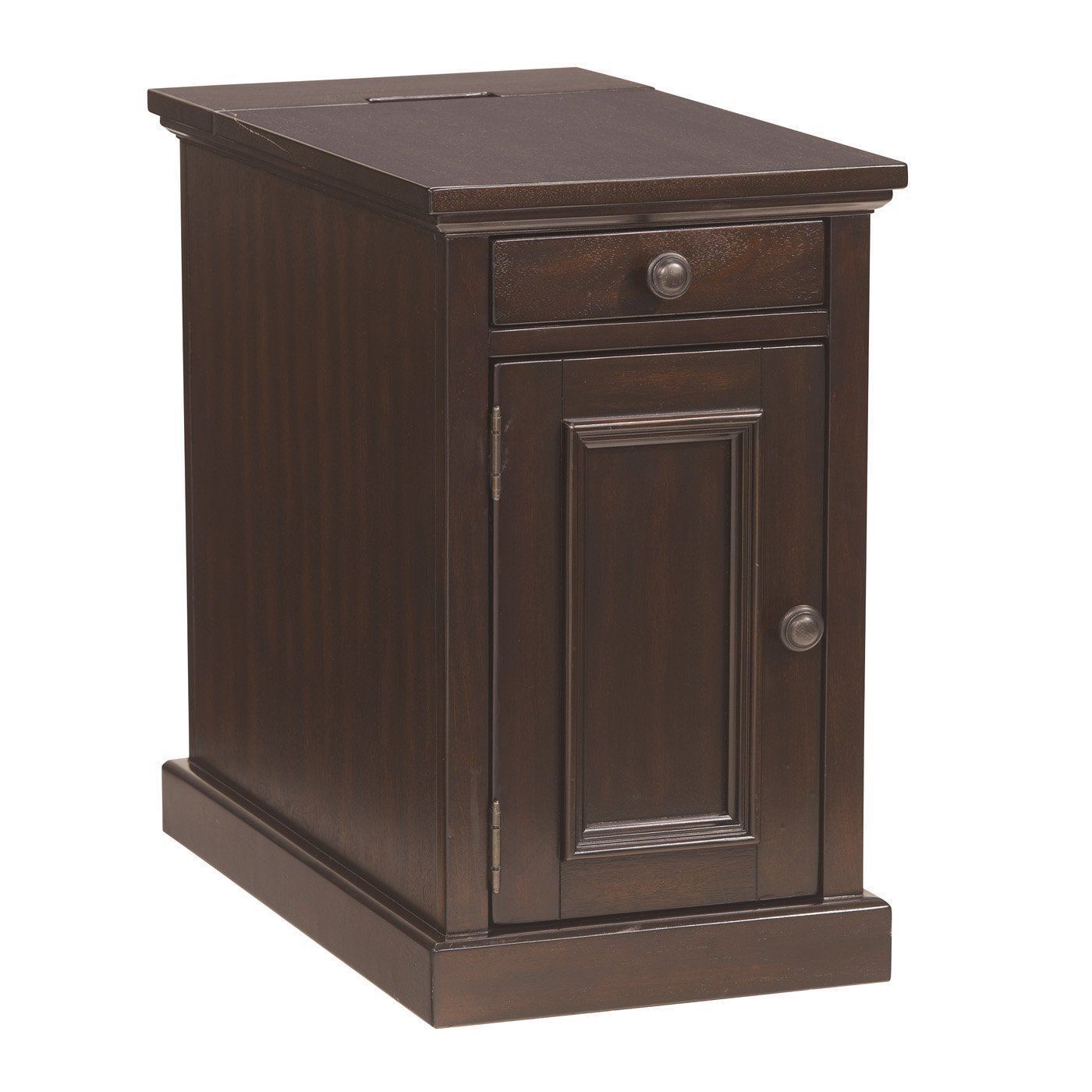 Davis Chairside Table With Power Living Room Occassional Tables Lifestyle Furniture By Babettes