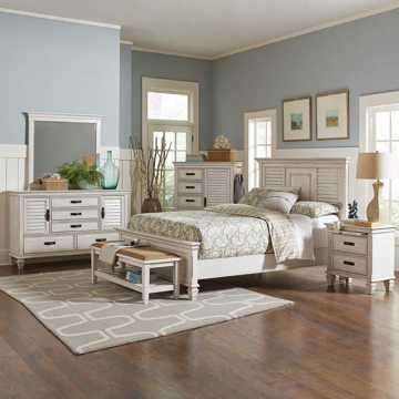 Picture of NASSAU ANTIQUE WHITE BEDROOM COLLECTION