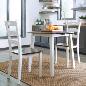Picture of Kelly 3 Piece Dining Set with Drop Leaf Table and 2 Chairs