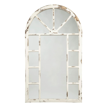 Picture of Divakar Arched Whitewashed Mirror