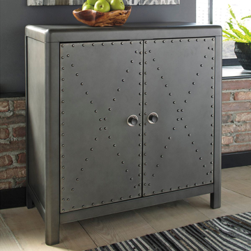 Picture of Aged Steel Metal Cabinet