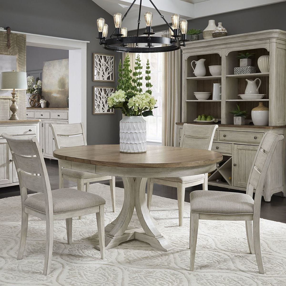 Picture of Roanoak 5 Piece Oval Dining Room Set