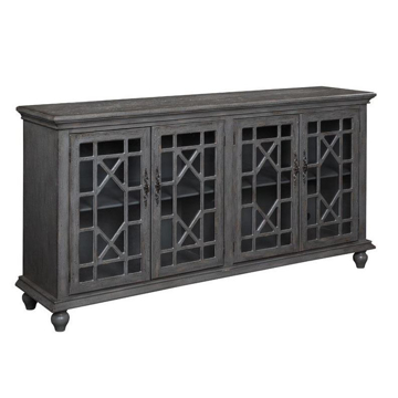 Picture of Grey 4 Door Media Credenza