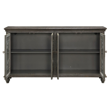 Picture of Grey 4 Door Media Credenza