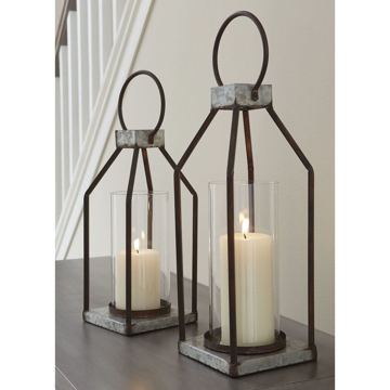 Picture of Deidrick Set Of 2 Metal Lanterns