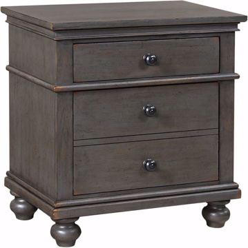 Picture of Oxford Peppercorn 2 Drawer Nightstand