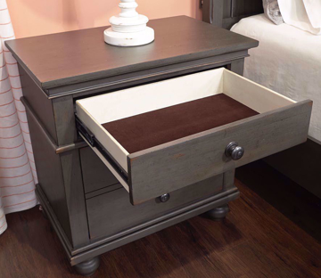 Picture of Oxford Peppercorn 2 Drawer Nightstand