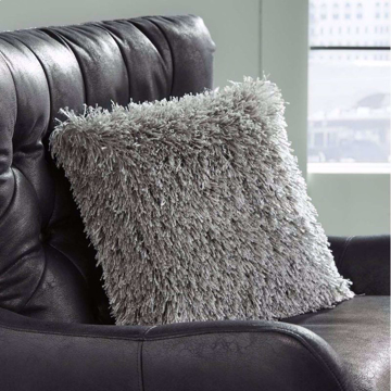 Picture of Jasmen Grey Shag Pillow