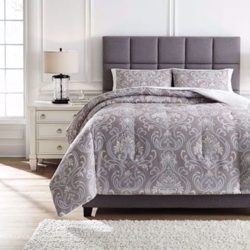 Picture of Noel Gray and Tan King Comforter Set