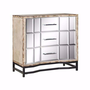 Picture of Stretford Aged Parchment 3 Drawer Chest