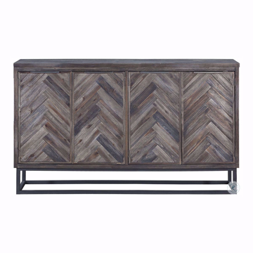 Picture of Aspen Court Herringbone 4 Door Media Credenza