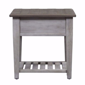 Picture of Piazza Antique White 1-Drawer End Table