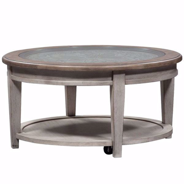 Picture of Piazza Antique White Round Cocktail Table