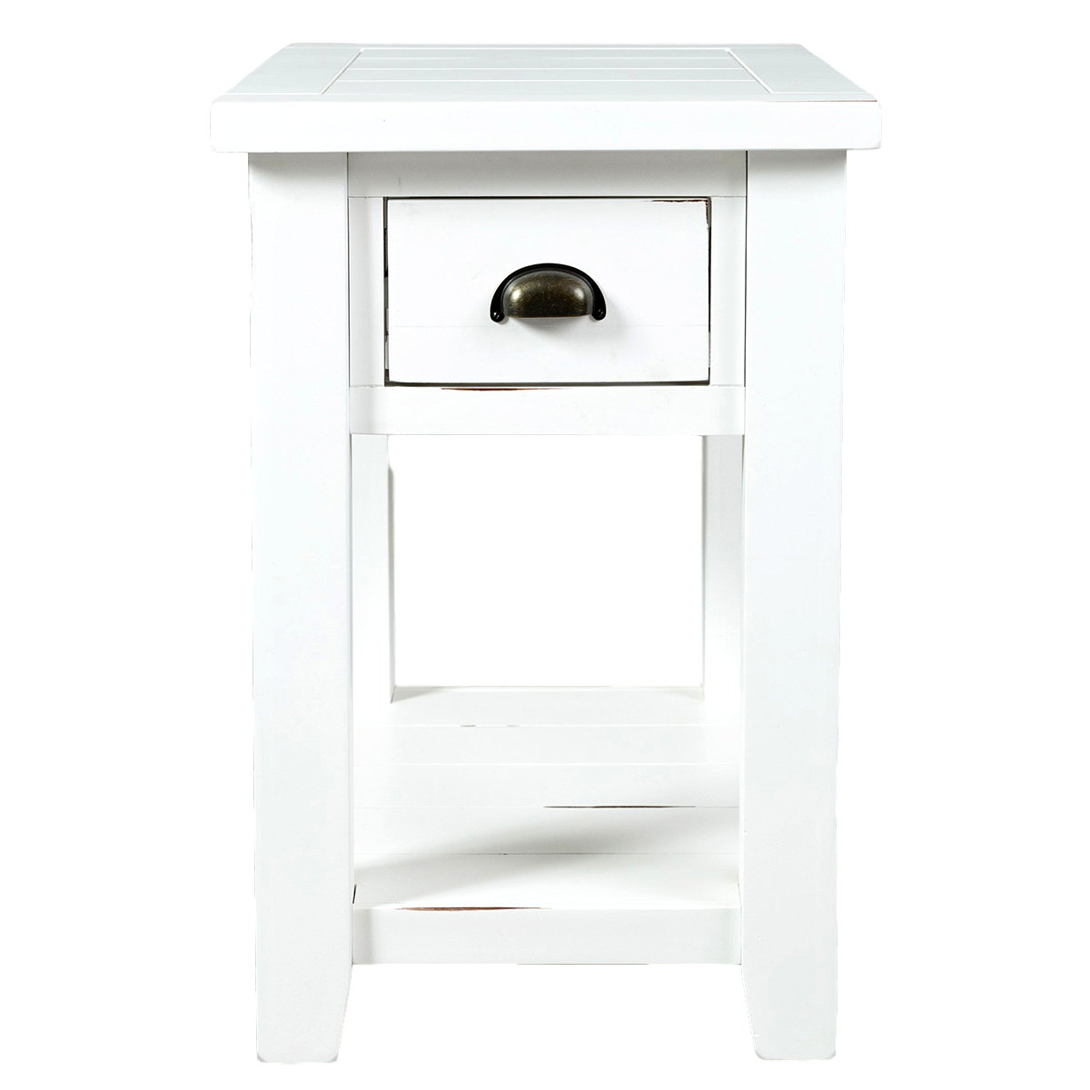 Picture of Artisan White Chairside Table