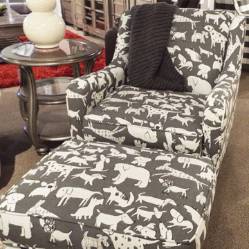 Picture of Doggie Graphite Accent Chair