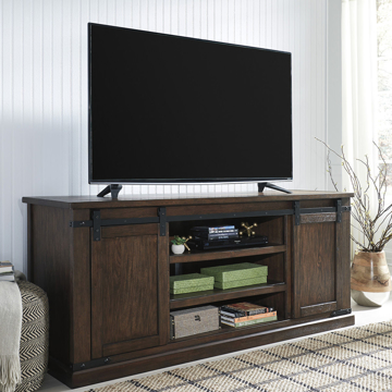 Picture of Waco Barn Door XL Brown Media Console