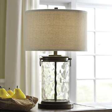 Picture of Tailynn Glass and Metal Table Lamp