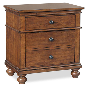 Picture of Oxford Whiskey Brown 2 Drawer Nightstand