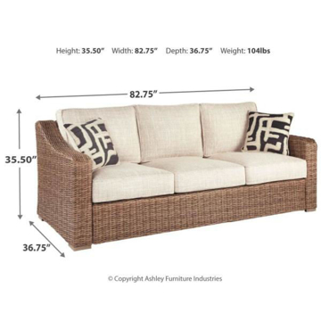 Picture of BEACH HOUSE SOFA W/CUSHION