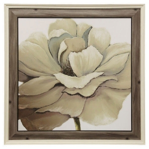 Picture of TEXTURED CREAM FLORAL I