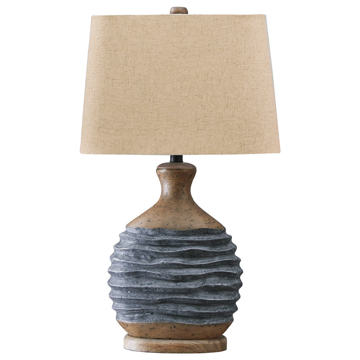 Picture of MEDLIN BGE/GRY TRAD TBL LAMP