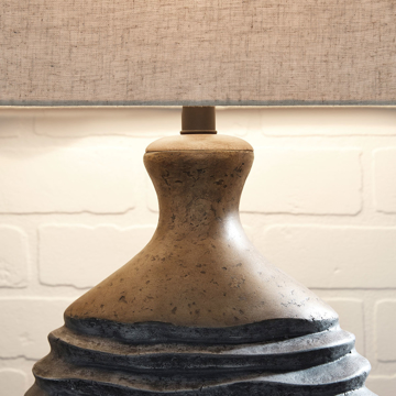 Picture of MEDLIN BGE/GRY TRAD TBL LAMP