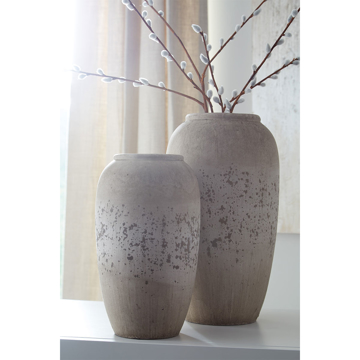 Picture of DIMITRA 2 PC GREY VASE SET