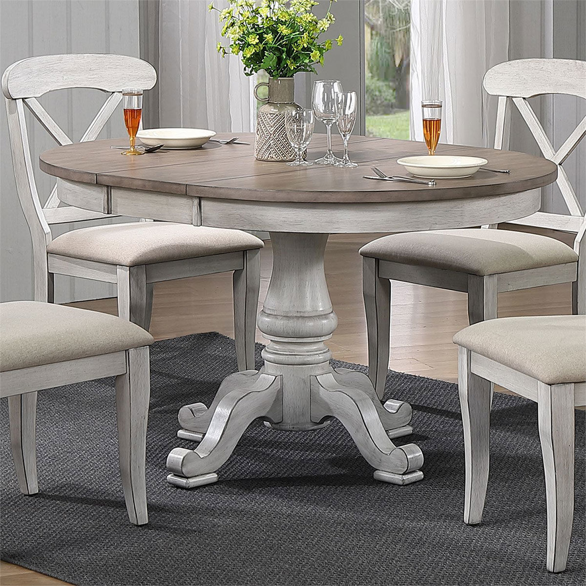 Picture of MARTHA 5PC PED WHITE DINING
