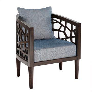 Picture of CRACKLE BLUE ACCENT CHAIR