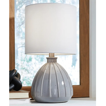 Picture of GRANTNER GREY TABLE LAMP
