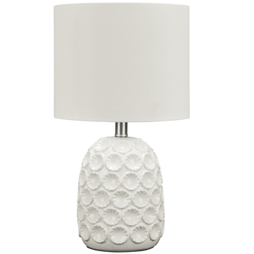 Picture of MOORBANK WHITE TABLE LAMP