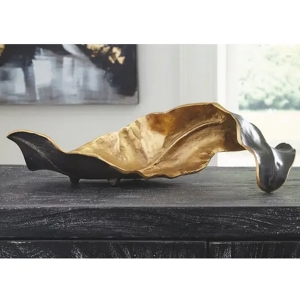 Picture of MELINDA BLACK GOLD LEAF SCULPTURE