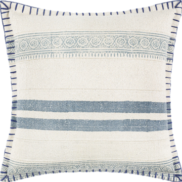 Picture of LOLA BLUE STRIPE 18X18 PILLOW