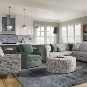Picture of CARRIE ROUND COCKTAIL OTTOMAN