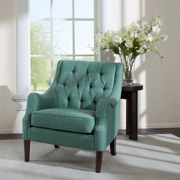 Picture of GWEN TUFTED TEAL CHAIR