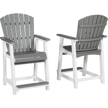 Picture of DAYTONA GRY/WH COUNTER STOOL PAIR