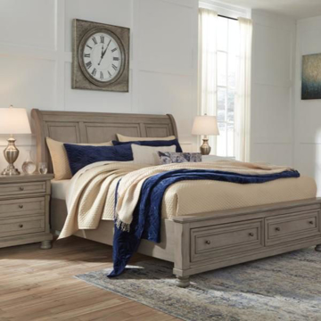 Picture of KENLEY GREY QUEEN STORAGE BED