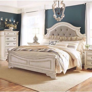 Picture of Roslyn King Upholstered Panel Bed
