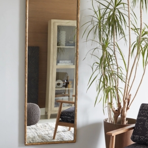 Picture of RYANDALE GOLD FLOOR MIRROR