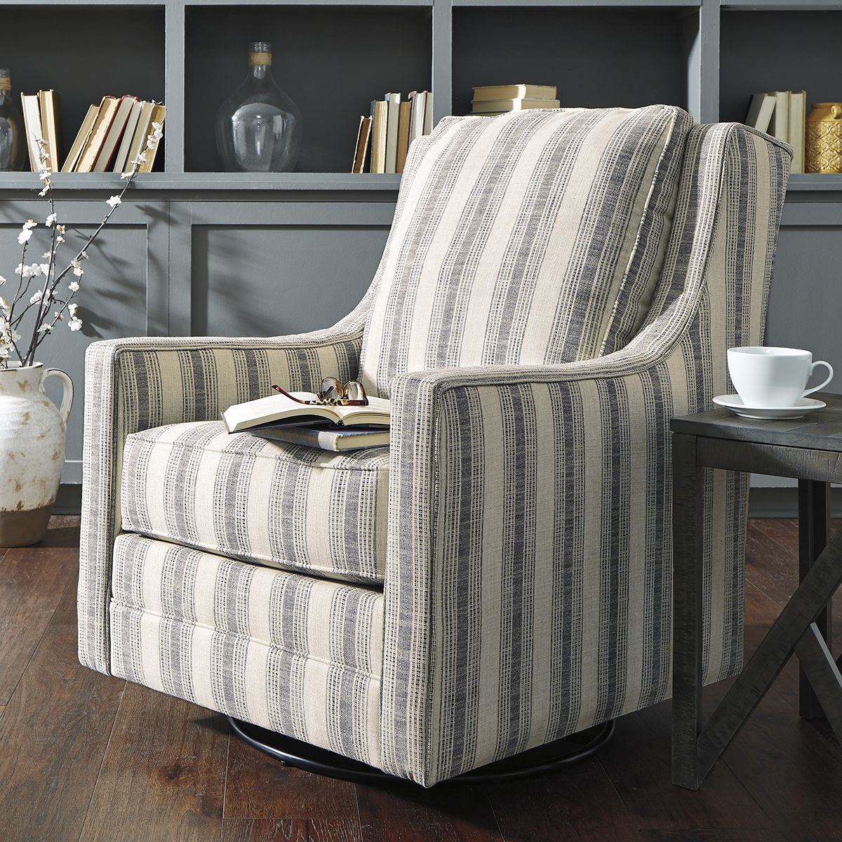 Picture of STRIPED SWIVEL CHAIR