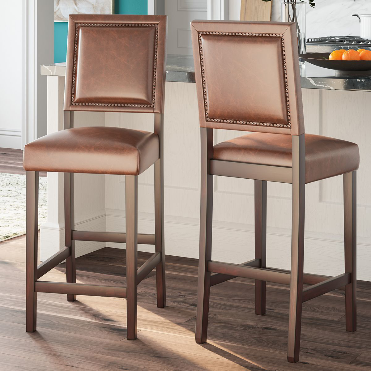 Picture of BENNY DK BROWN BAR STOOL