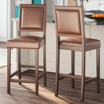 Picture of BENNY DK BROWN BAR STOOL