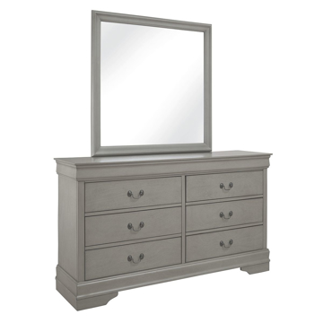 Picture of LOUIS GREY DRESSER W/MIRROR