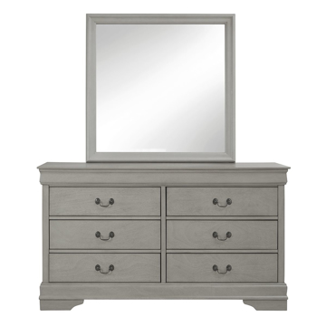 Picture of LOUIS GREY DRESSER W/MIRROR