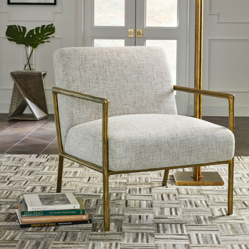 Picture of NEW YORK BRASS ACCENT CHAIR