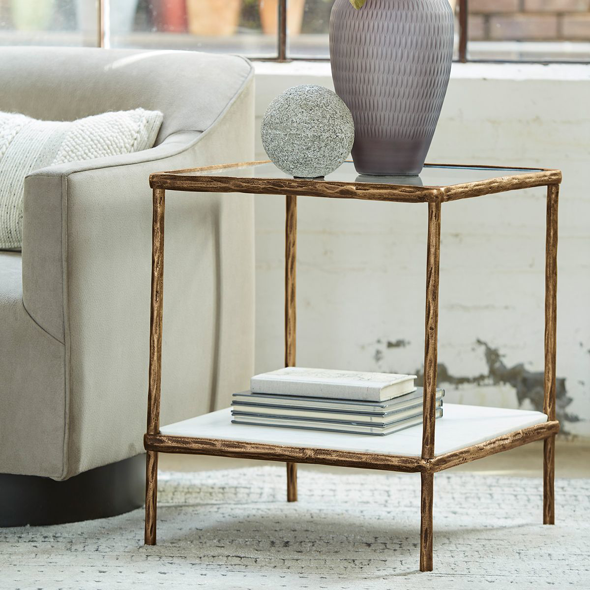 Picture of NEW YORK BRASS END TABLE