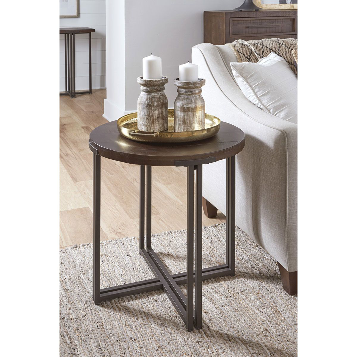 Picture of ZANDER UMBER RND END TABLE