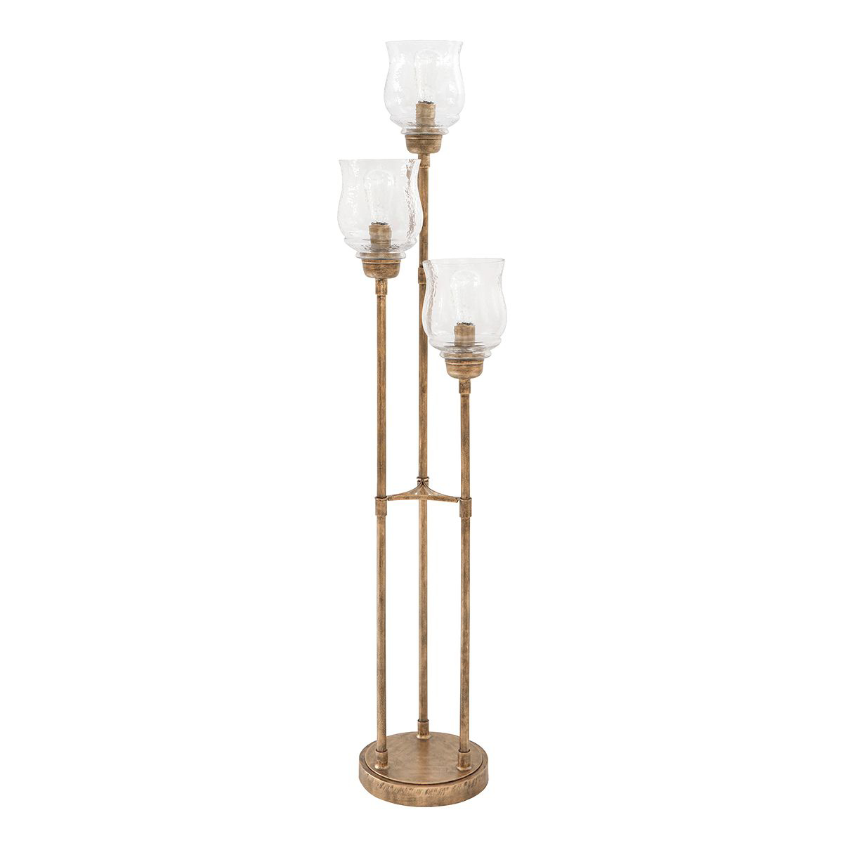 Picture of EMMIE ANT GLD 3 TIER FLR LAMP